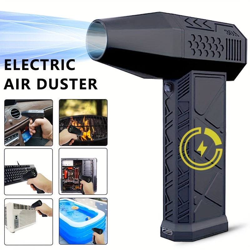 

Ultra-powerful Portable Turbo Fan With 130,000 Rpm - Usb Rechargeable, Airflow For Cleaning, Camping & Bbqs