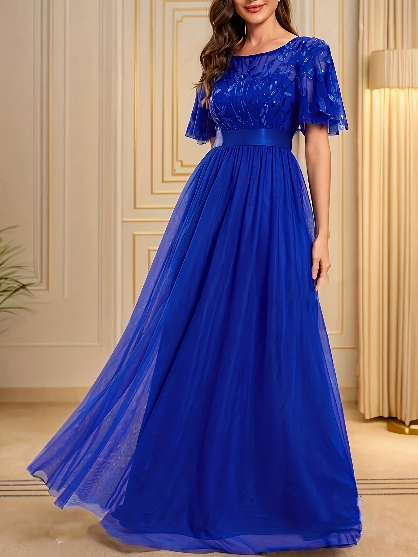 princess polly baby blue dress Evening Formal Dress Pink Cape Boat Neck Maxi Gown – chiclody