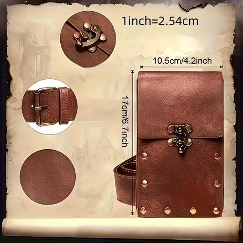 3pcs medieval belt pouch set role playing additions for cosplay knight themed events and halloween costumes