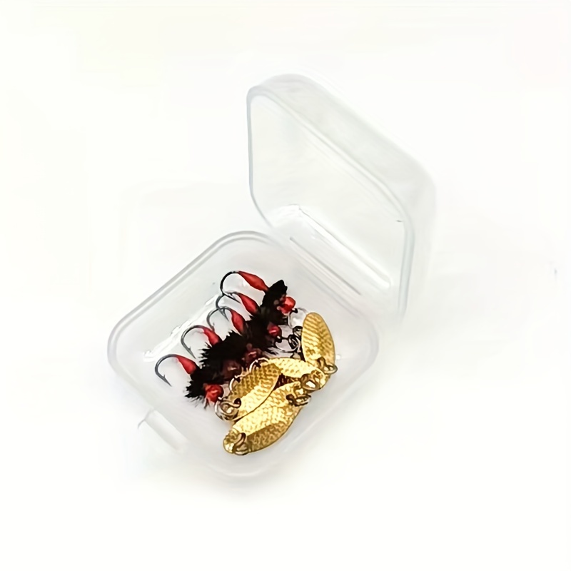 Image of 5pcs Fly Fishing Lures With Spinner Sequins Poison Small Insect Bionic Fly Lures Lure Fake Bait Suitable For Trout