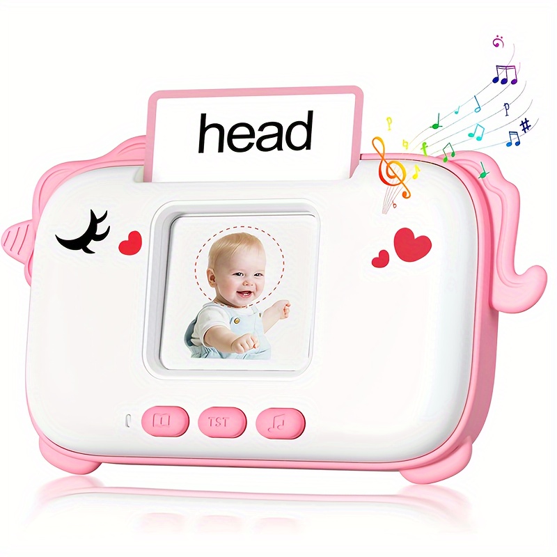 Flybok Back-to-School Season/ Talking Flashcards for 1-4 Year Olds/ Baby Toys/ Kids' Toys, with 160 Words, Portable Word Card Machine Suitable for Classrooms/ Dinosaur Toys/ Halloween/ Children's Christmas Gifts