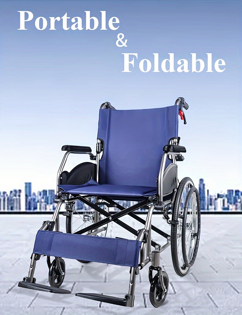 only 23lbs multi function manual wheelchair with   adult wheelchair light foldable wheelchair 20 inch rear wheel foldale pedal for seniors Product details 0