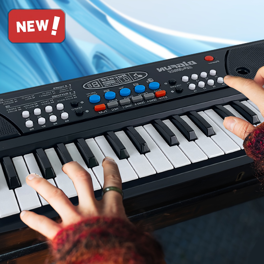 

Beginner-friendly 37- Keyboard With Microphone - Music Education & , Battery Powered, For Beginners, Teaching Tool, Enthusiasts