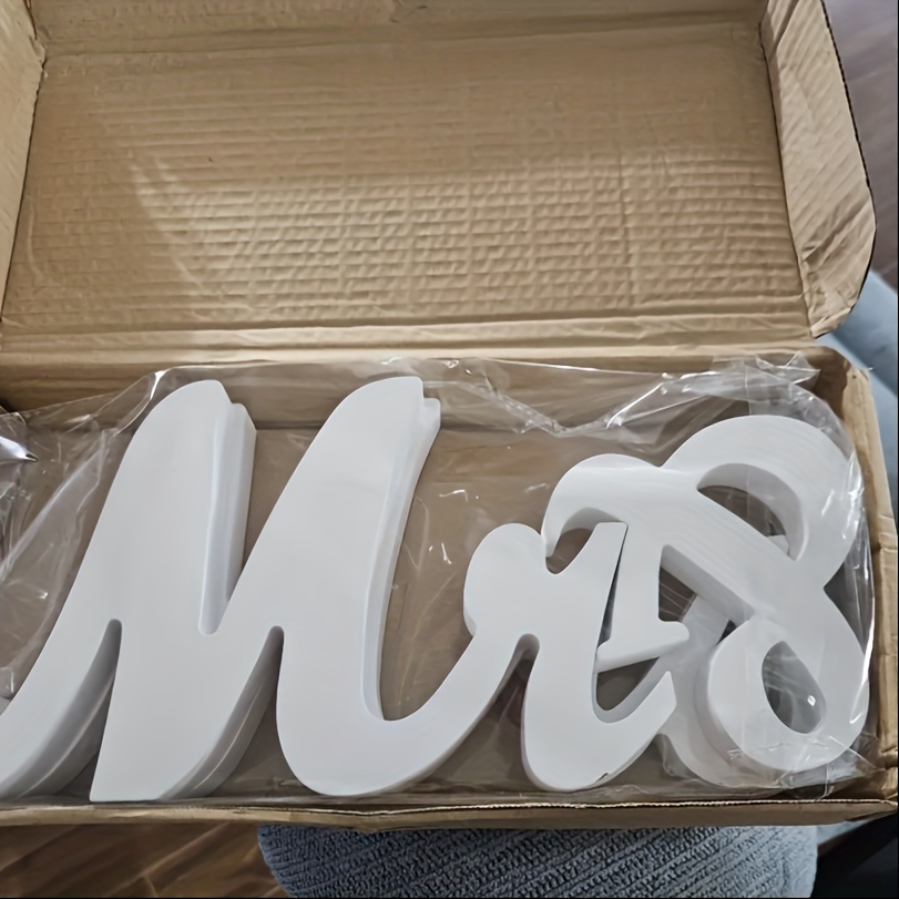 TEMU 3pcs Wedding Supplies Letter Decorations Photography Props Wedding Party Decorations, Wedding Decorations, Wedding Gifts, Scene Decorations -