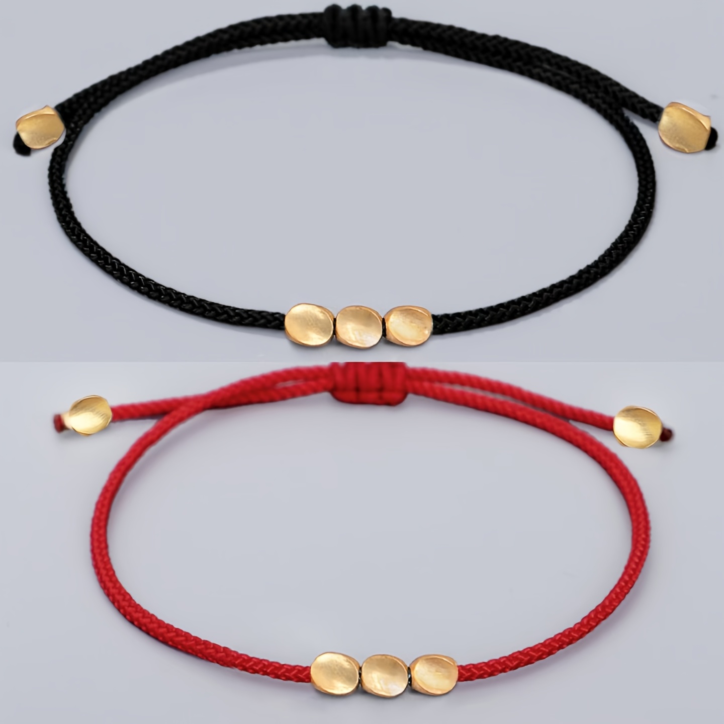 

Bracelets Tressés Ajustables Faits Main pour - Style Bohémien avec Accents Dorés, Options de & Noir - Parfaits pour & les Fêtes