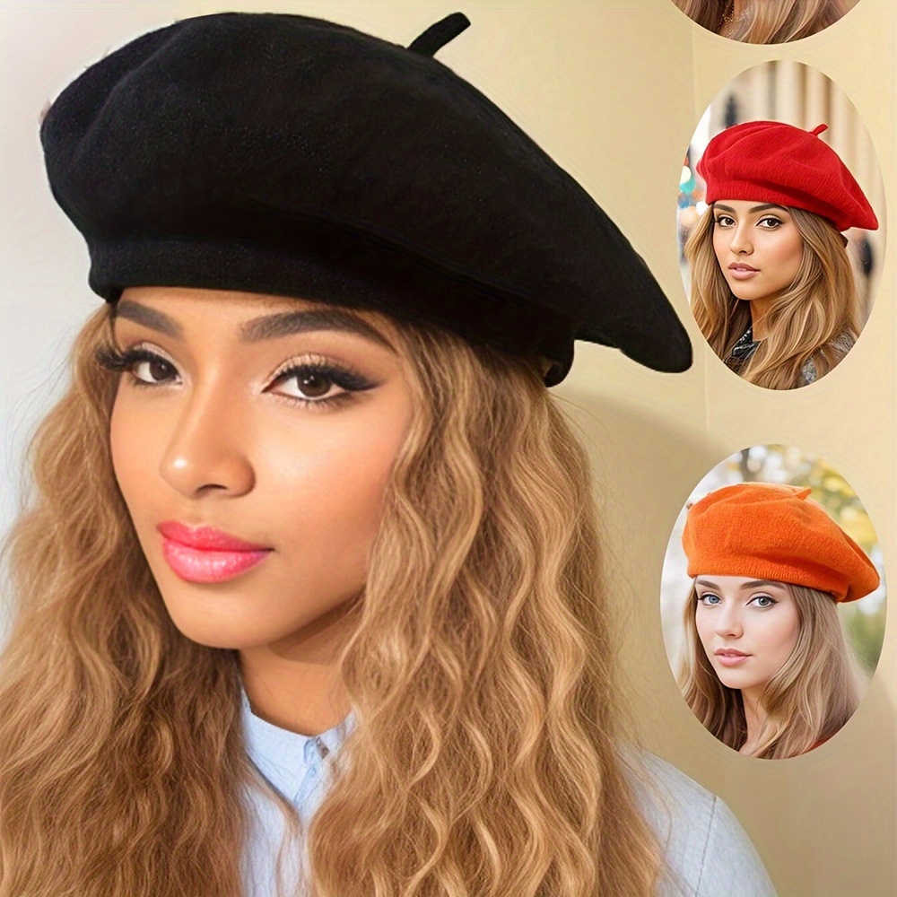 

Chic Women's Beret - Vintage French Style, Lightweight & Warm For Autumn/winter,