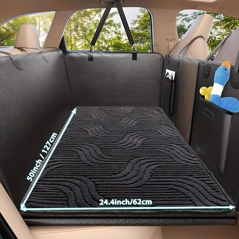 Image of 1pc Car Anti-slip Pet Mat Universal Rear Seat Pet Car Dog Seat Cushion Anti-dirty Durable Soft Comfortable Pet Car Interior Cushion