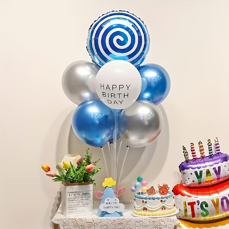 TEMU 1 Set Of Balloon Stand Kit, Balloon Table Stand Set With Cup Balloon Sticks, Easy-to-assemble Balloon Stand, 1 Set Of Transparent Balloon Stand