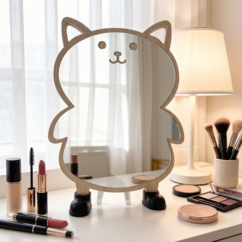 Cute Cat Mirror for Home and Dormitory