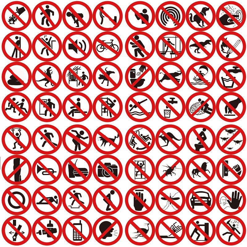 TEMU 64pcs No Symbol Stickers Spoof Logo Stickers Hand Account Mobile Phone Notebook Decoration Car Motorcycle Stickers