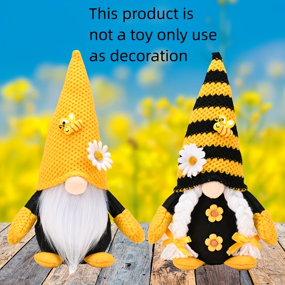 

1pc, Bee Gnome Doll For The Spring Bee Festival, Scene Decor, Room Decor, Birthday Party Supplies, Theme Party Decoration