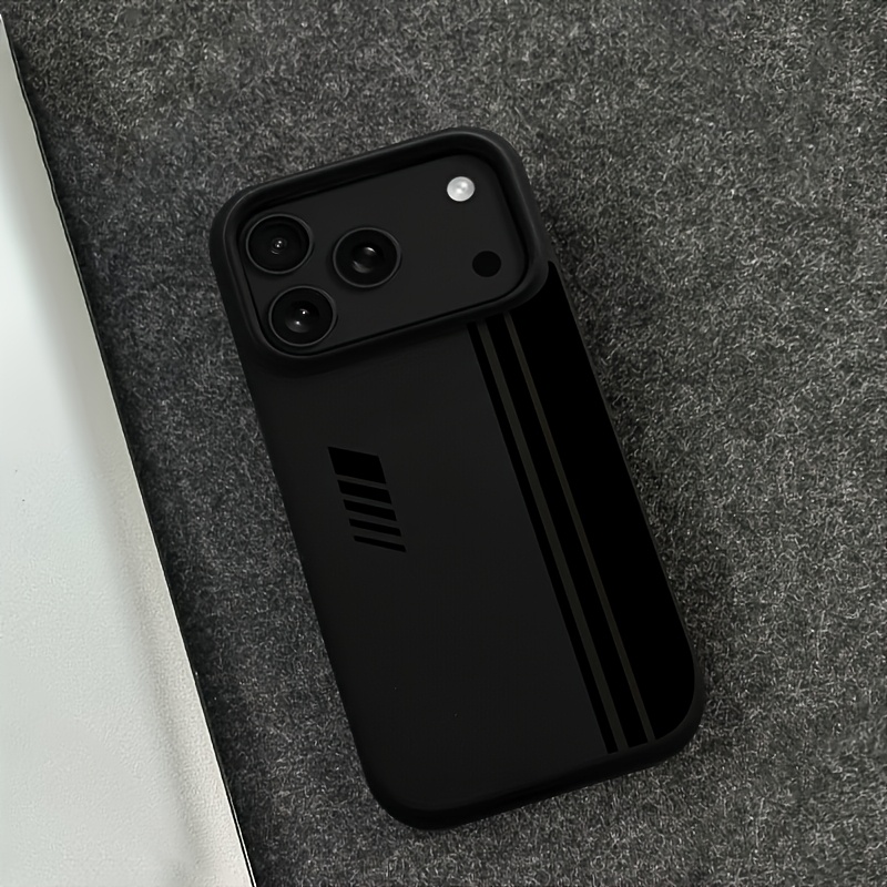 TEMU Phone Case: For Iphone 18 Pro Max Phone Cases, Shockproof Black Protective Phone Shell Suitable For Iphones 17 16 15 14 13 12 11- Soft , Men's