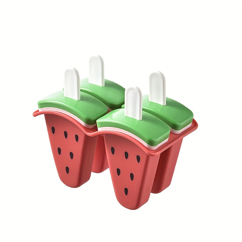 Mold, Jelly Maker With Lid, For Homemade , Suitable For Home Use, Creative Shapes, Easy To Demold, A Must-have For , For Home Use, Creative Molds, Watermelon/kiwi 2 Shapes