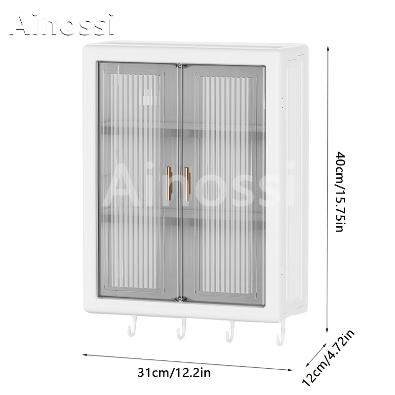 TEMU Ainossi Wall-mounted For Bathroom Toilet Waterproof Storage Box Skincare Products Organizer