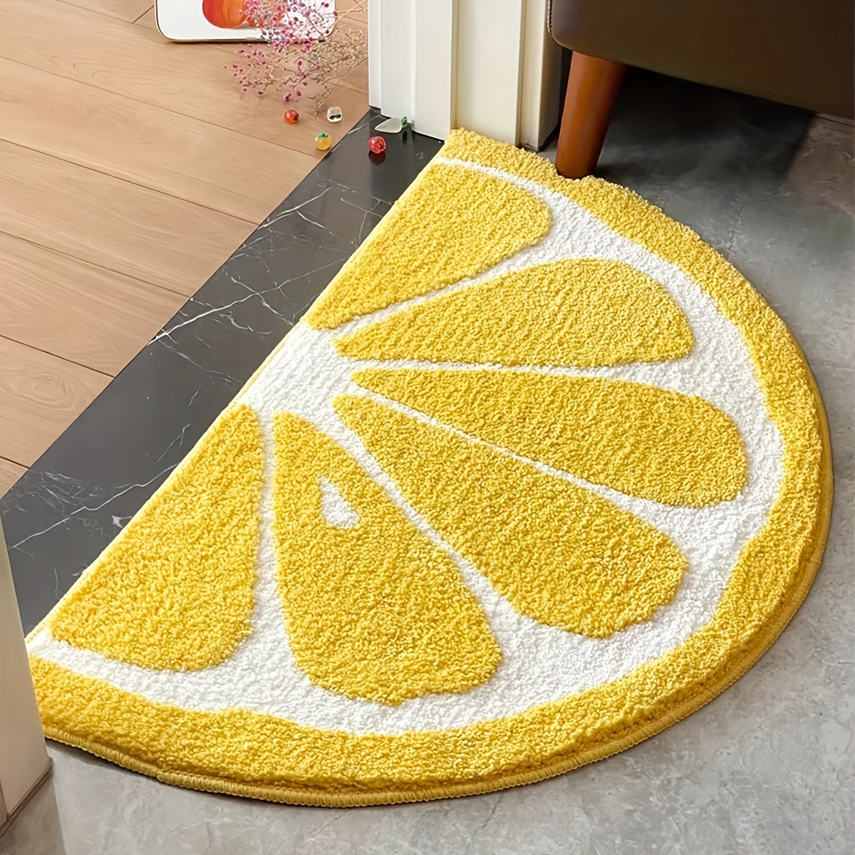 E-shop 40x60cm (15,7x23,6in) Leuchtend orangefarbene -Fußmatte, geeignet für Badezimmer, Küche, Eingangsbereich - Rutschfeste Unterseite,