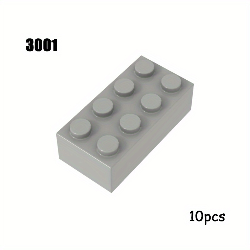 10pcs 2x4 Base Brick Set 3001 for MOC Building Blocks