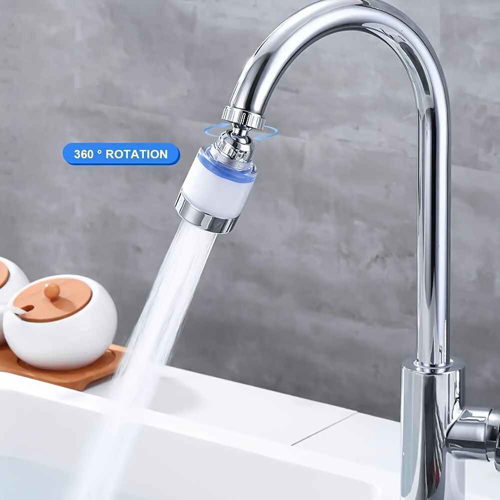11pcs Water Filter for Sink Faucet - 360° Rotating Swivel Faucet Aerator with Filter, Water Filter Faucet, Faucet Extender for Kitchen Sink, Rotatable Splash-proof Tap Faucet Sprayer Head - Home Water Filtration System, Faucet Attachment