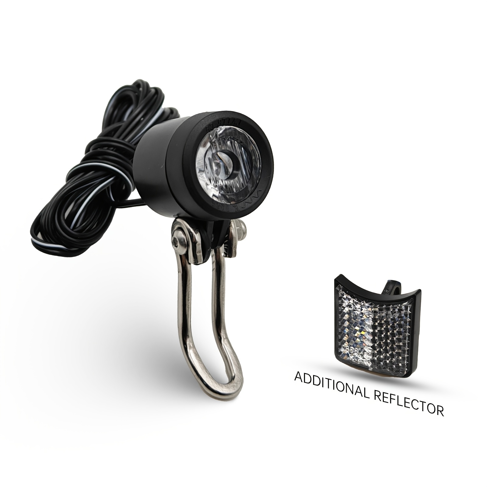 e bike headlight 20lux with bracket and reflector 6 58v 1 2w without battery