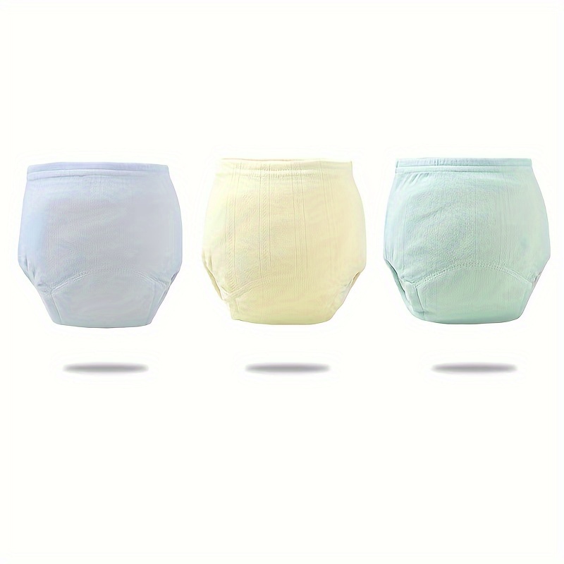 

1pc Plain Color Training Pants, Washable Diaper, Learning Pants, Cloth Diapers, Breathable Diaper