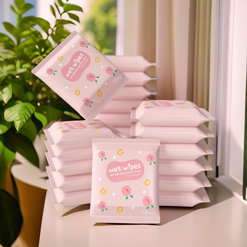 5pcs of 50 disposable wipes travel hand and mouth cleaning mini portable wipes for hand and oral cleaning non woven outdoor body daily hygiene cleaning suitable for travel and camping suitable for both men and women details 1