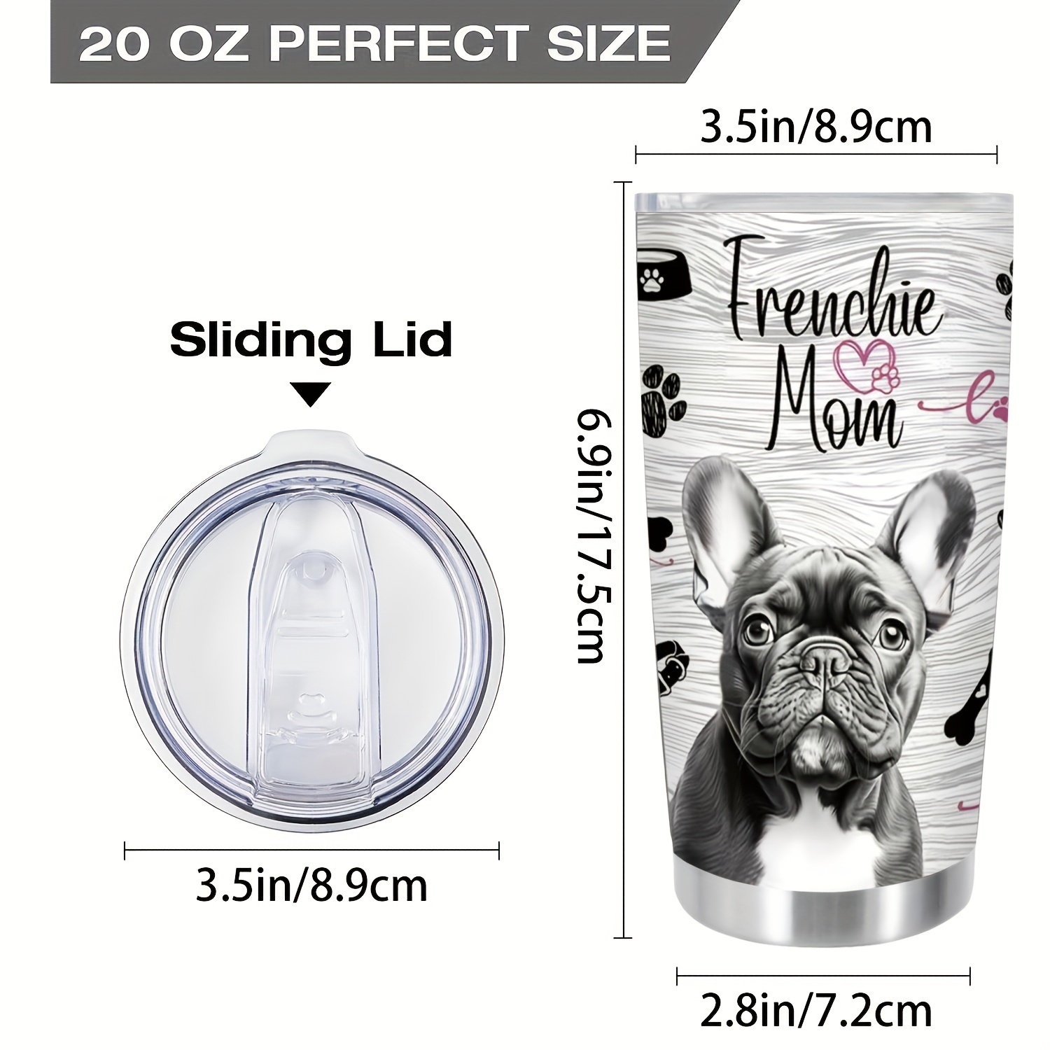 Image of 1pc, Tumbler With Lid, 20oz Stainless Steel Water Bottleinsulated Water Cups, Drinkware, Outdoor Travelaccessories