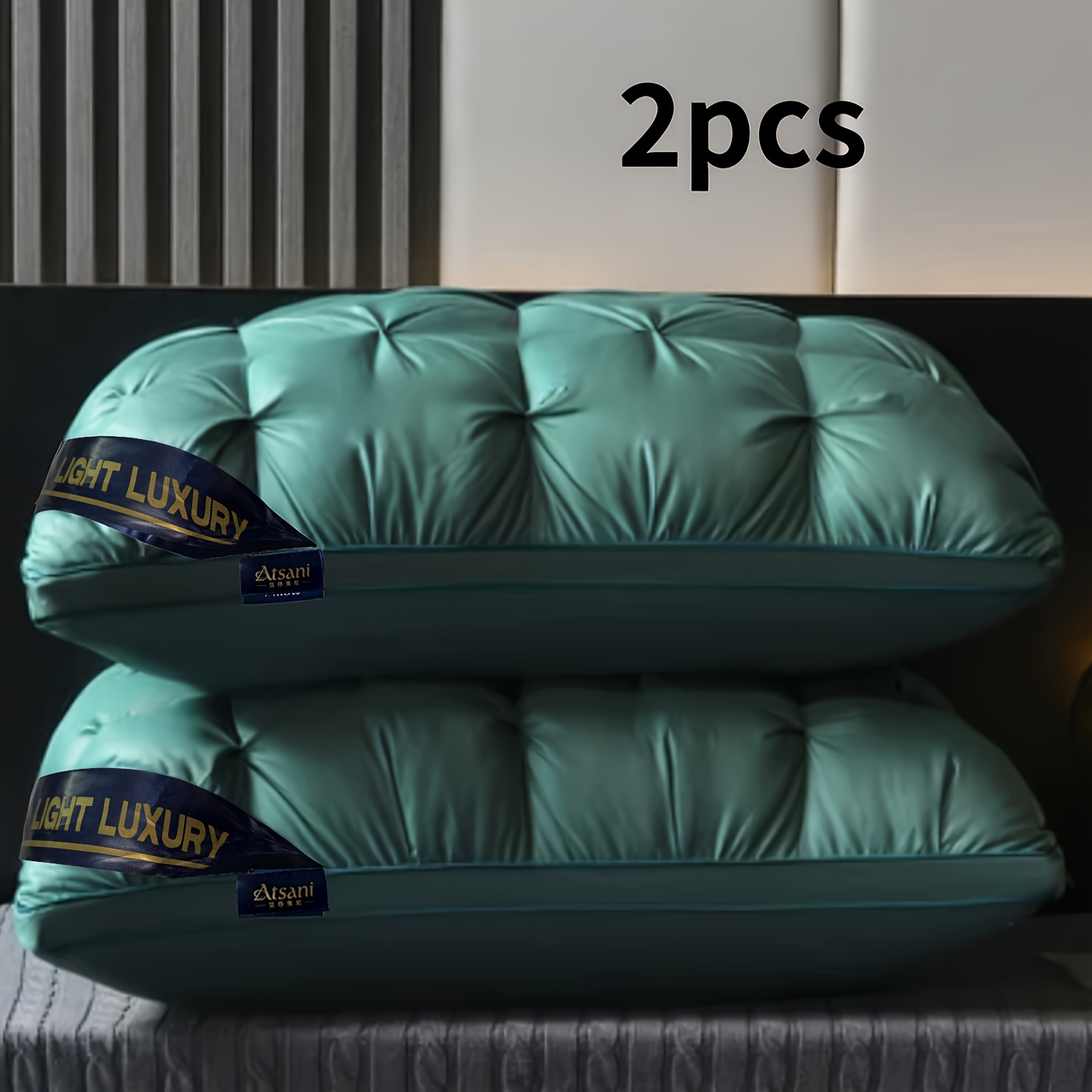 TEMU 2pcs Oreiller confortable, oreiller de soutien de la nuque pour adultes, utilisation à et à l'hôtel, oreiller cadeau avec soutien modéré,