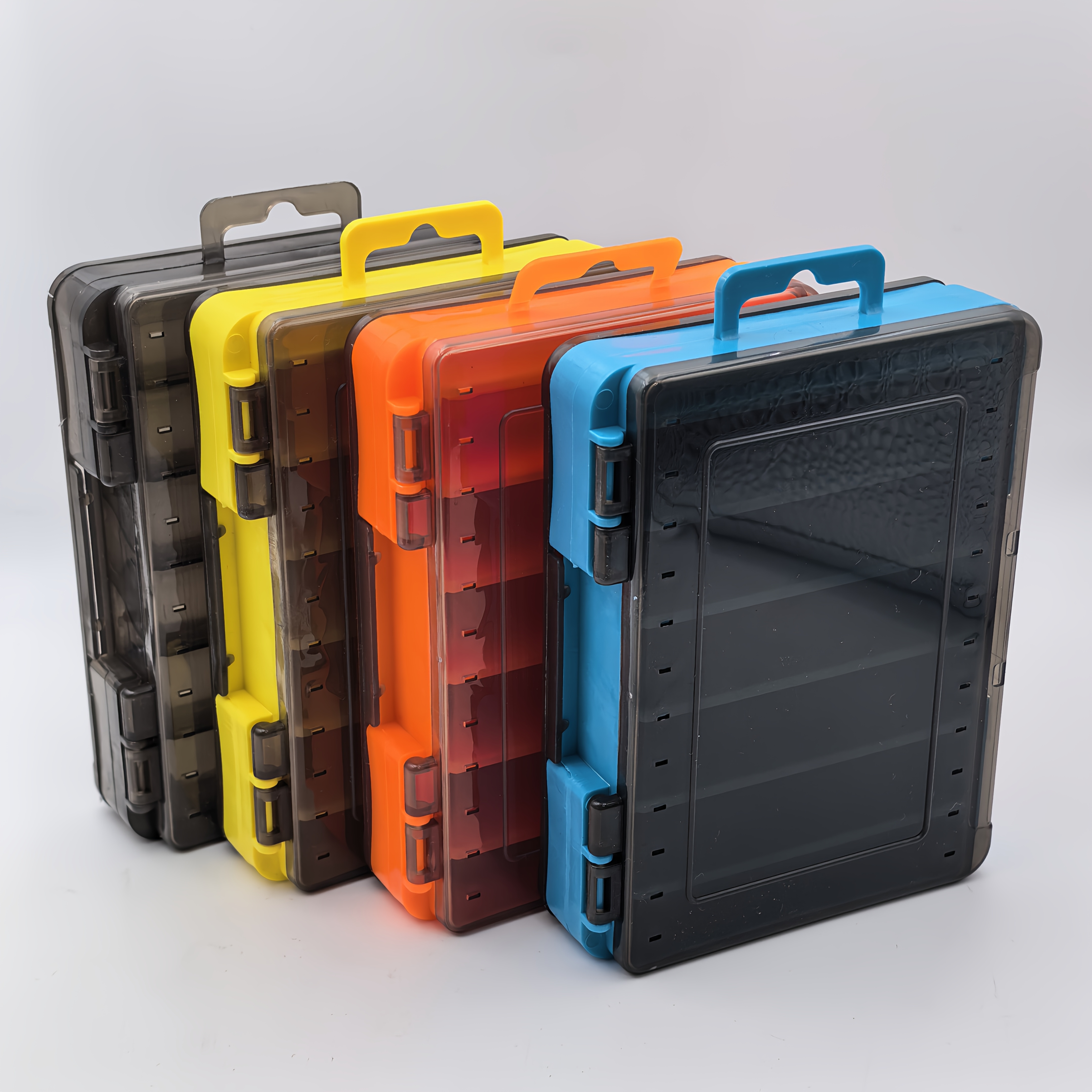 TEMU 4pcs Set Double-sided Fishing Tackle Box, Fishing Tool Additions