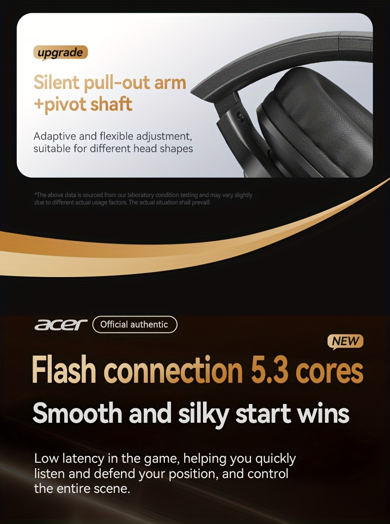 Casque sans fil supra-auriculaire amélioré avec son amélioré en basses, conception pliable légère avec microphone intégré. Inclut un câble audio de 3,5 mm