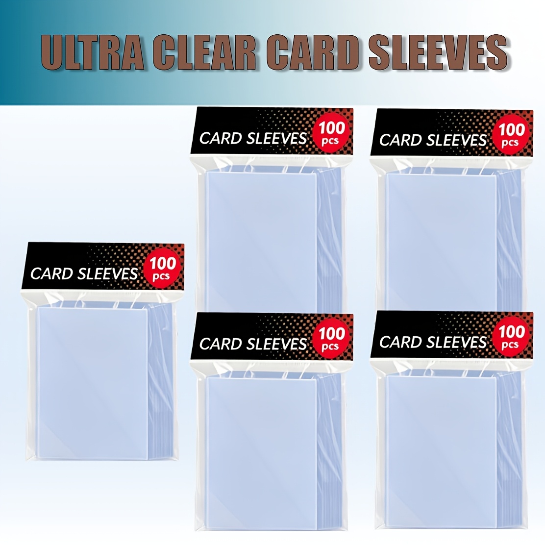 TEMU 485 3.94mil Clear Card Sleeves, Heavy Duty Penny Sleeves For Sports Cards (baseball/football), Soft Protector For Trading At , Showcases & ,