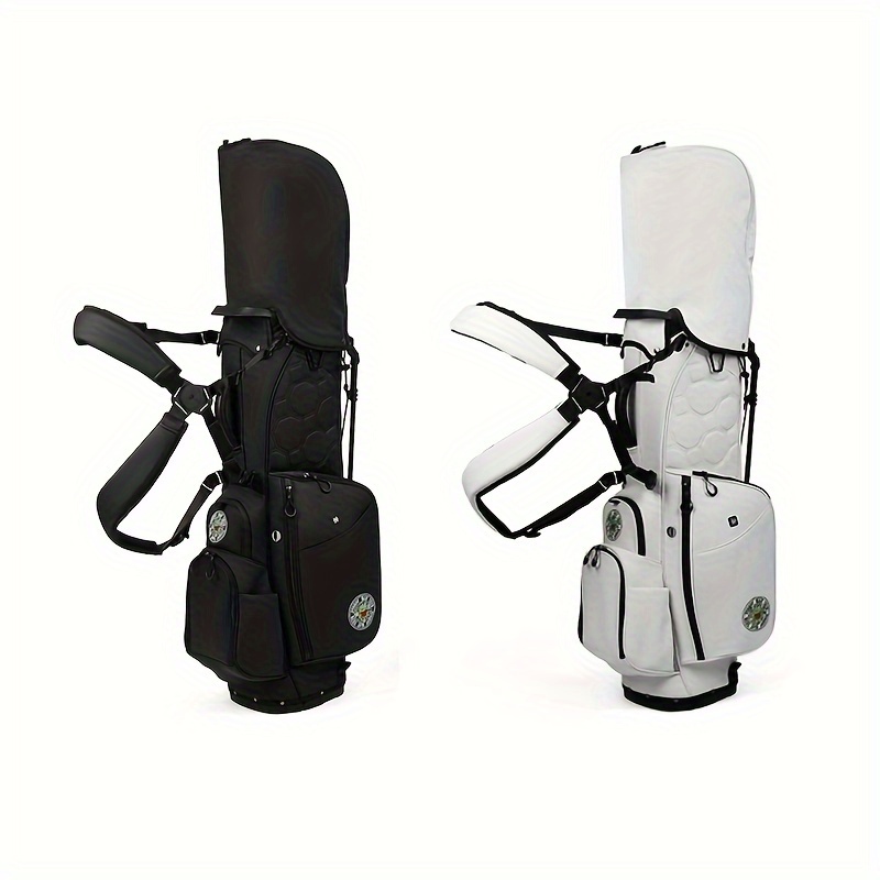 14 way adjustable double straps golf stand bag pu lightweight multi   club bag magnetic pocket 4   pockets Product details 8