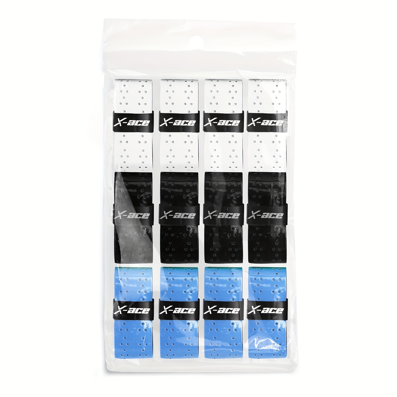 X-ace 12pcs Tennis Overgrip, Tennis Racket Sticky Grip Tape, Pickleball Paddle Protective Tape For Squash, Badminton And Racquet Ball