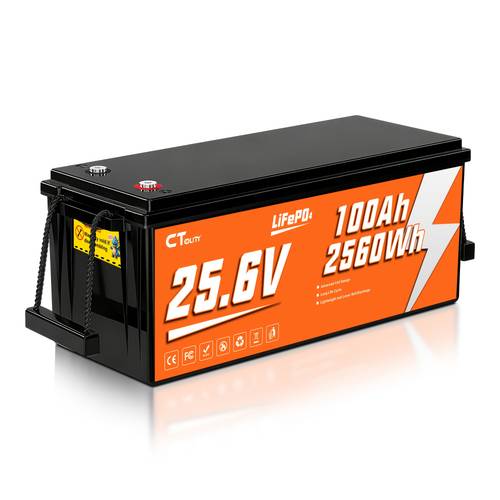 24v 100ah 12v 50ah lifepo4 battery 2560wh 640wh built in 100a 50a smart bms up to 15000 deep cycles solar system rv boat off storage