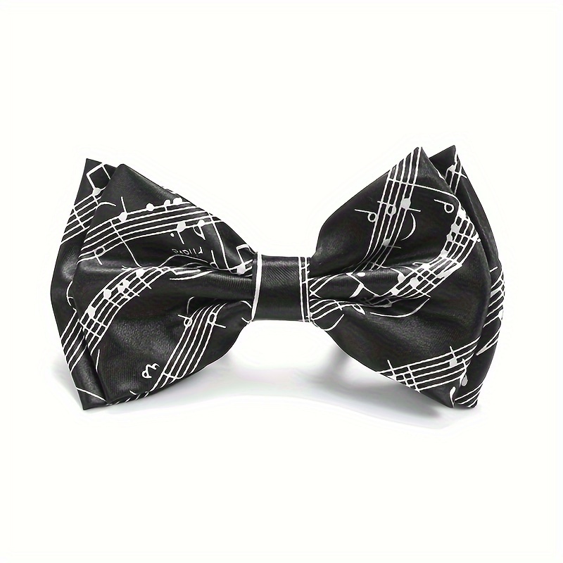 Image of 1pc Fashionable And Elegant Diagonal Line Men's Bow Tie, Adult Party Wedding Fashion Bow Tie, Business Gift