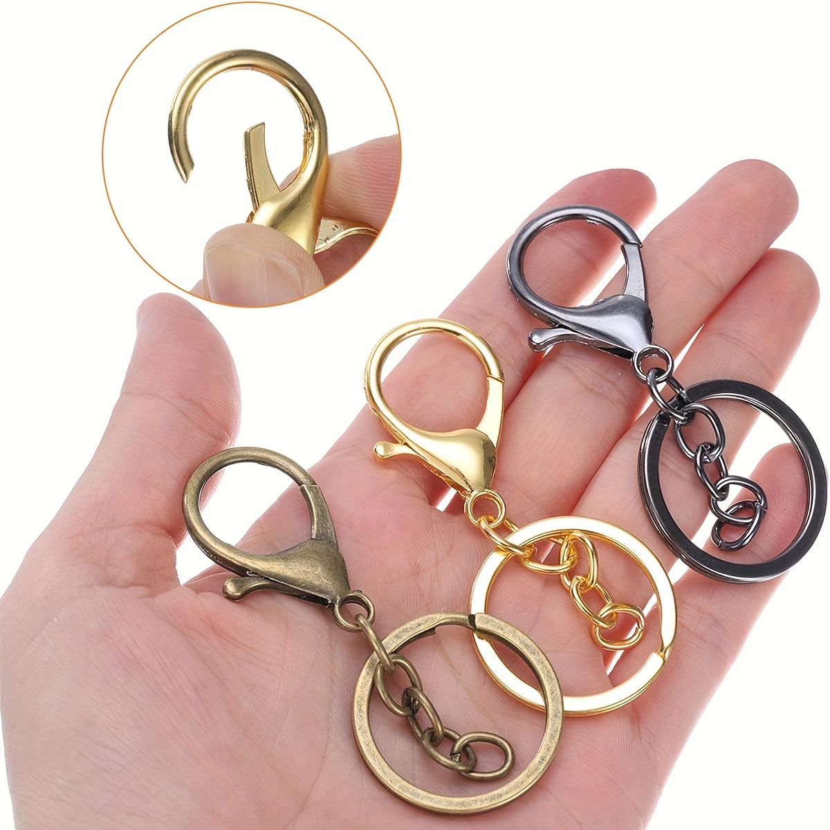 Anneome 6pezzi Ganci Clip Rotante Per Borse Accessori Fai Te Per - Foto 6