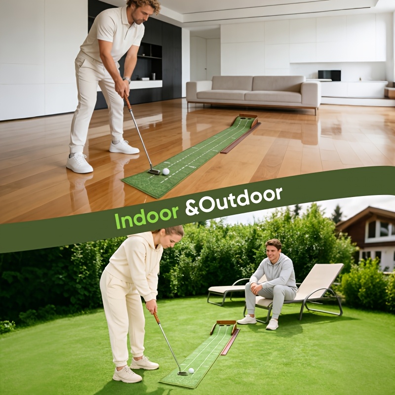Automatic Ball-Returning Golf Putting Mat