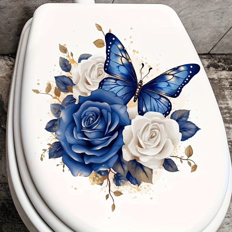 

& Toilet Decal - Bathroom , No Needed, Plastic