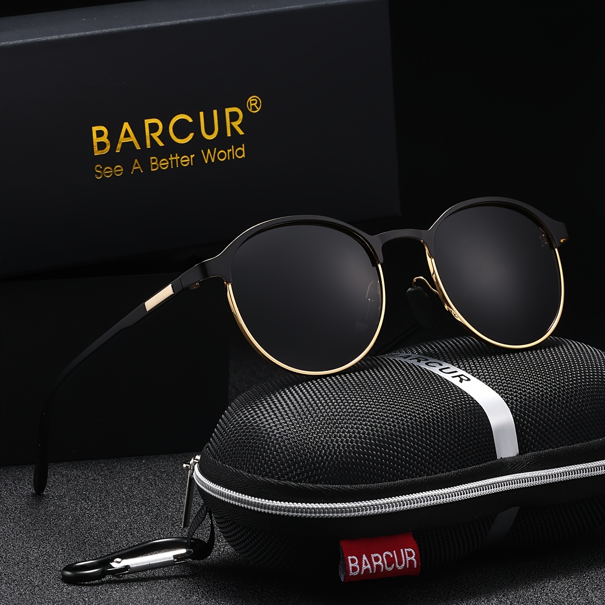 

BARCUR Marque et Confortable Style Lunettes Rondes avec de Peinture , Protection, Lunettes Couple Unisexes avec Emballage de Vente.