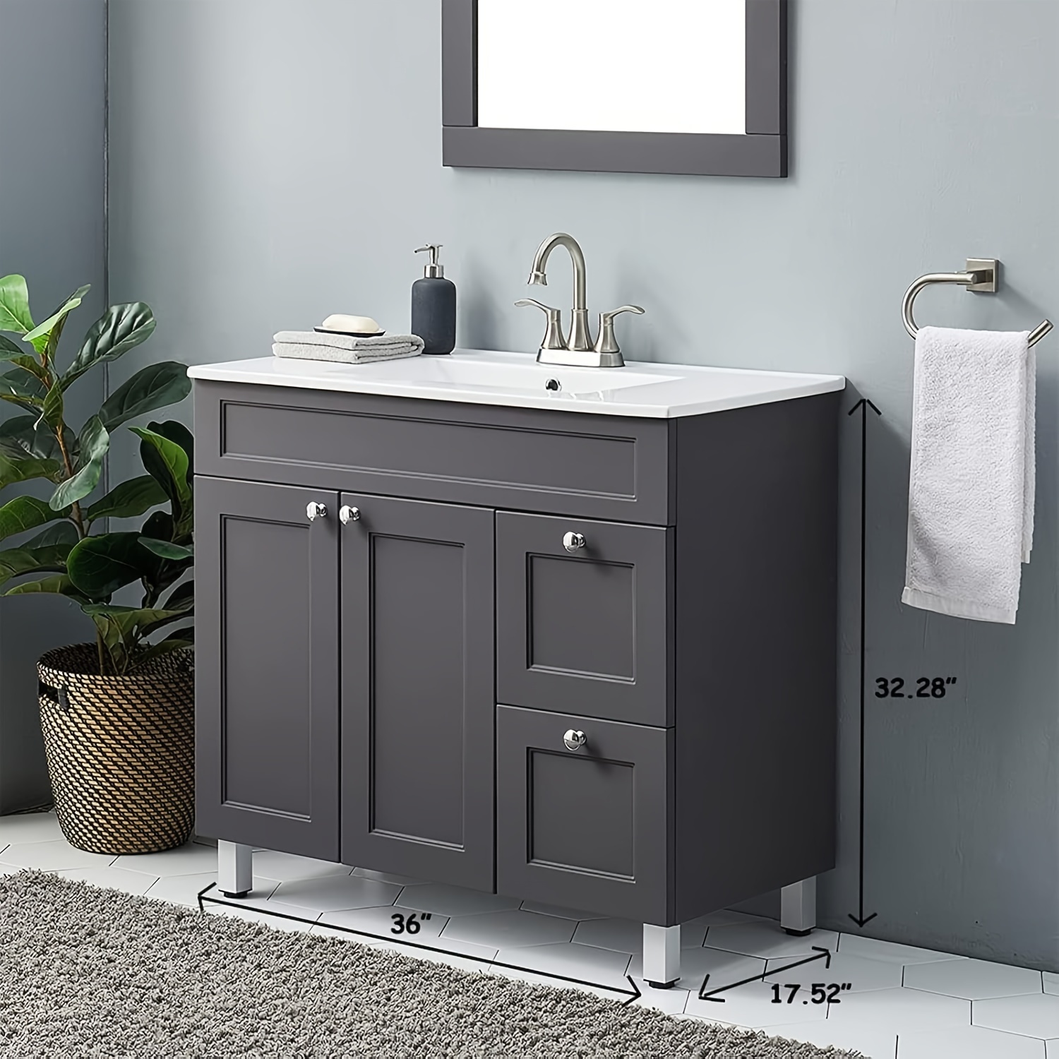Bathroom Vanity Bathroom Vanities Bathroom Vanity Sink - Temu