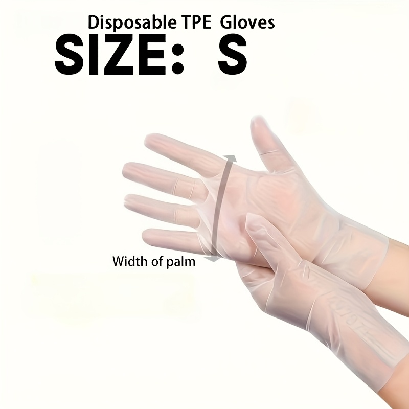 TEMU 100 -free Powder-free Gloves - Hypoallergenic Lightweight Pet Material, Large Pack, Suitable For Kitchen And Bathroom Cleaning, Durable And
