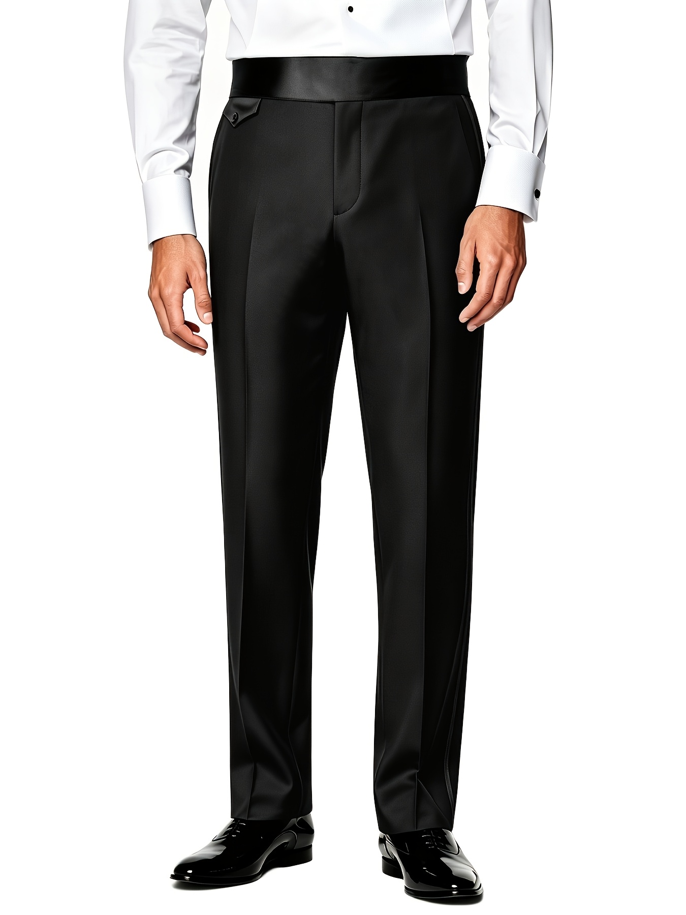 formal dress men black pants sold on Temu United States formal slacks for men