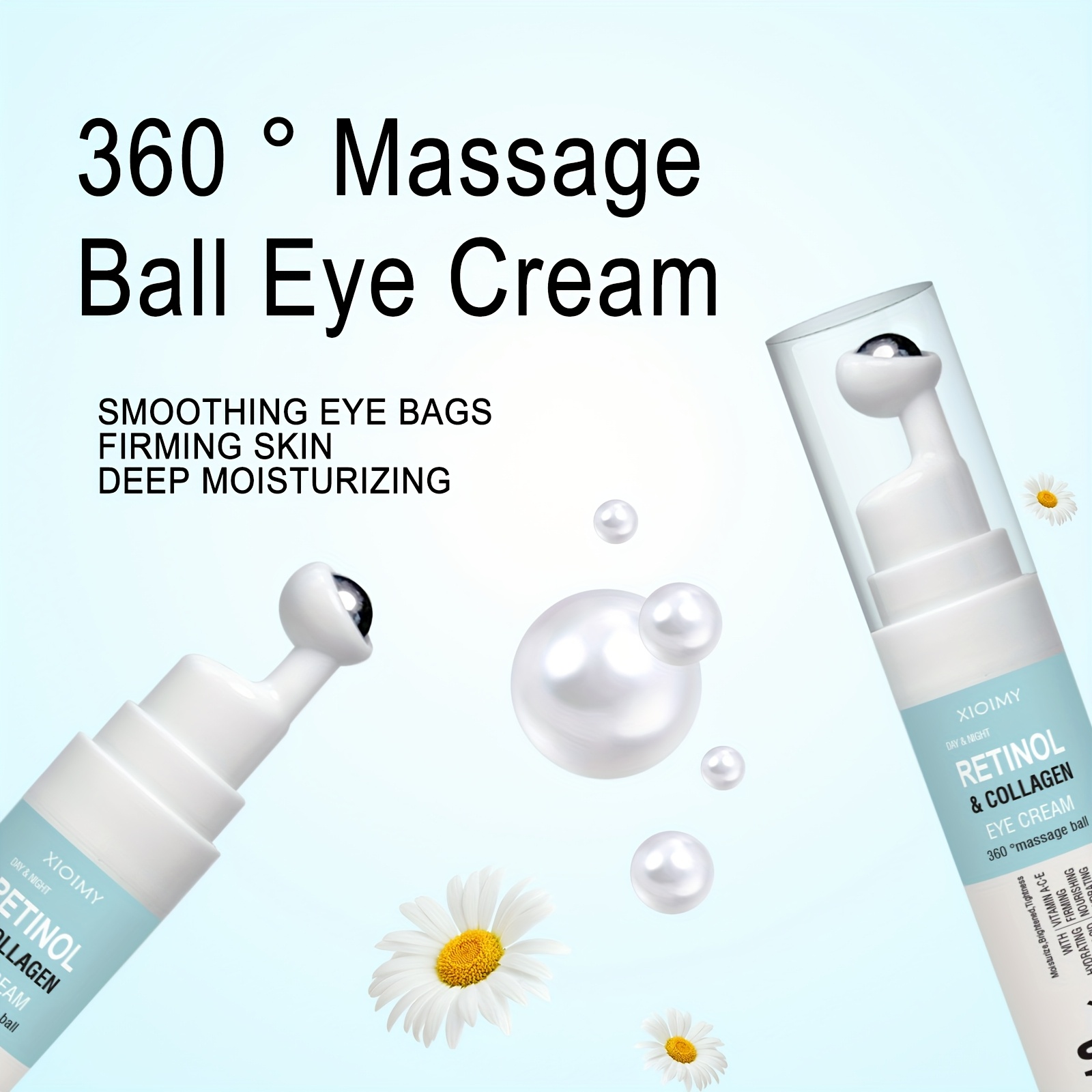 3pcs 10X Collagen And Retinol Facial Care Package, with Multiple Effects to Care Facial Skin, Including Facial Mask, Eye Cream, Essence, Face Cream, Smooth And Delicate Skin, Farewell to Dry And Dull Skin, And The Best Gift Package