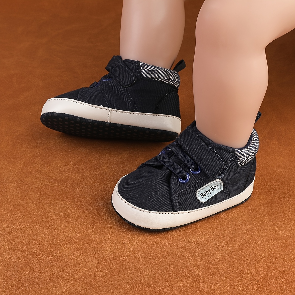 A Versatile Pair of Canvas Shoes Designed for Boys, Suitable for Infants  Aged 0-1 Years Learning to Walk, Ideal for Spring And