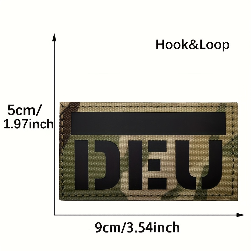 1pc Germany (deu) Flag Patch Hippies Hook And Loop Patches, Applique For Jackets, Jeans, Clothes, Backpacks, Bags