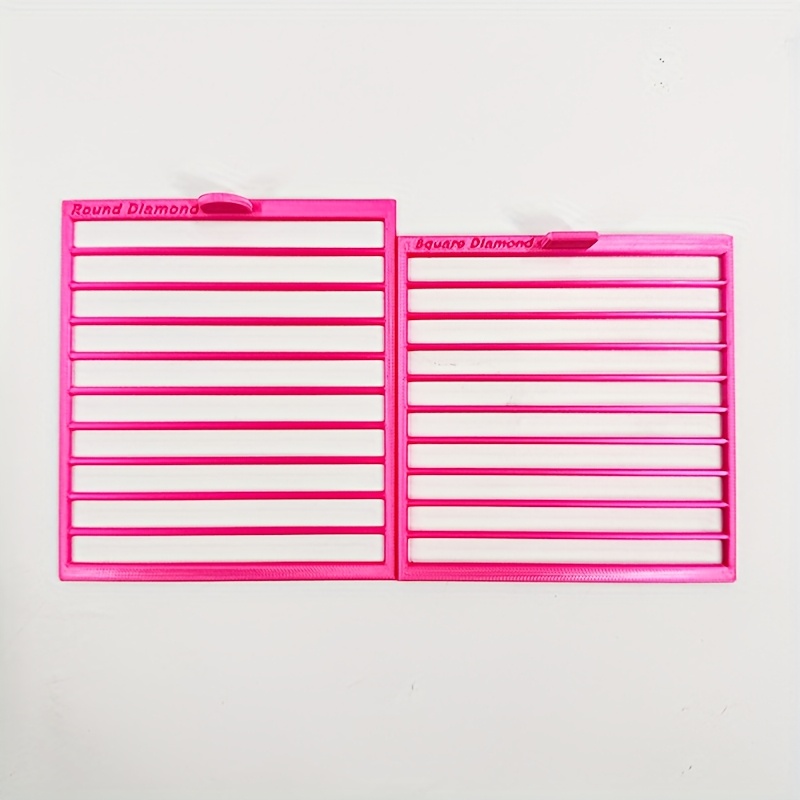 TEMU Diamond Painting Positioning Frame, Square Diamond Frame And Round Diamond Frame Set