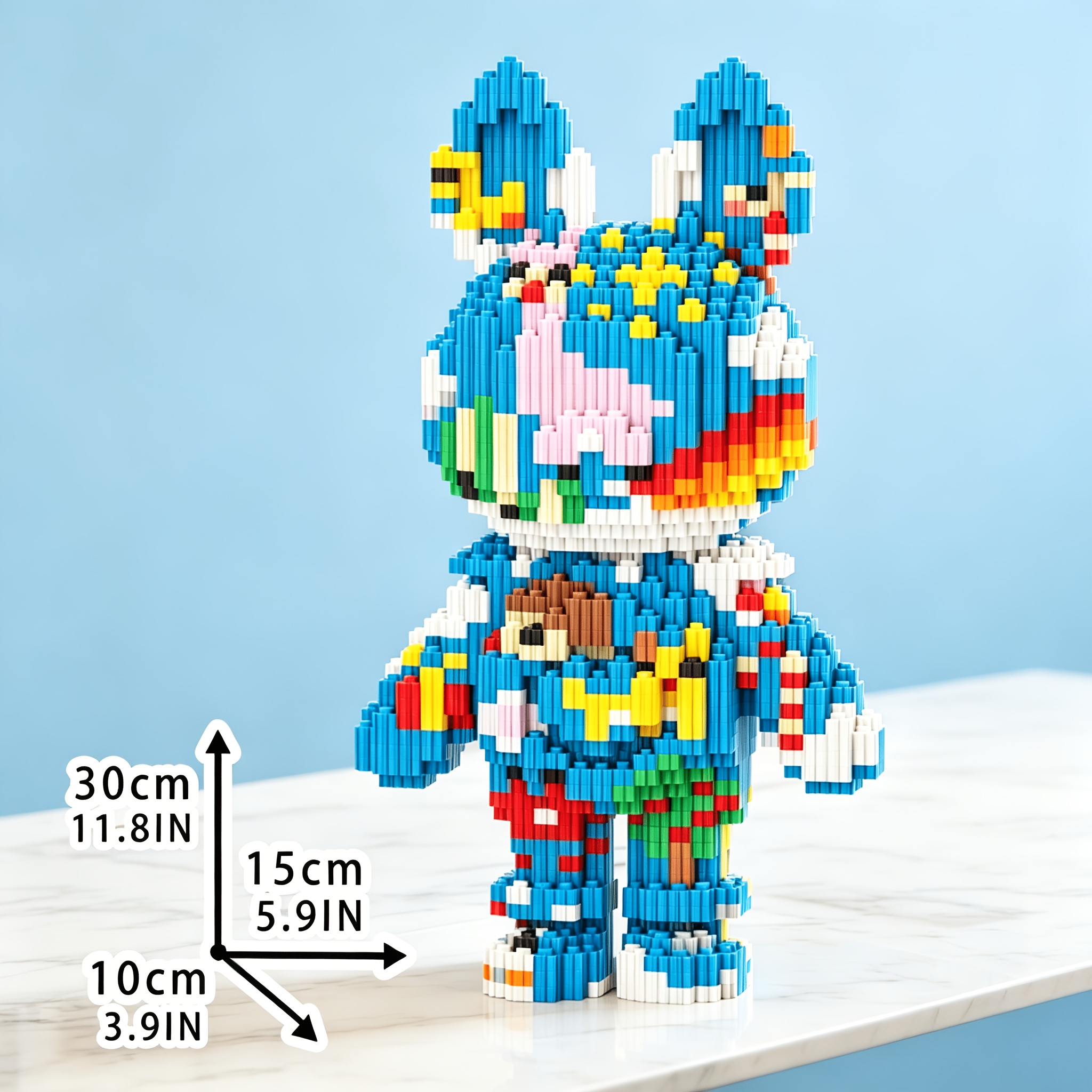 Blue Long-Eared Multicolor Creative Room Decor