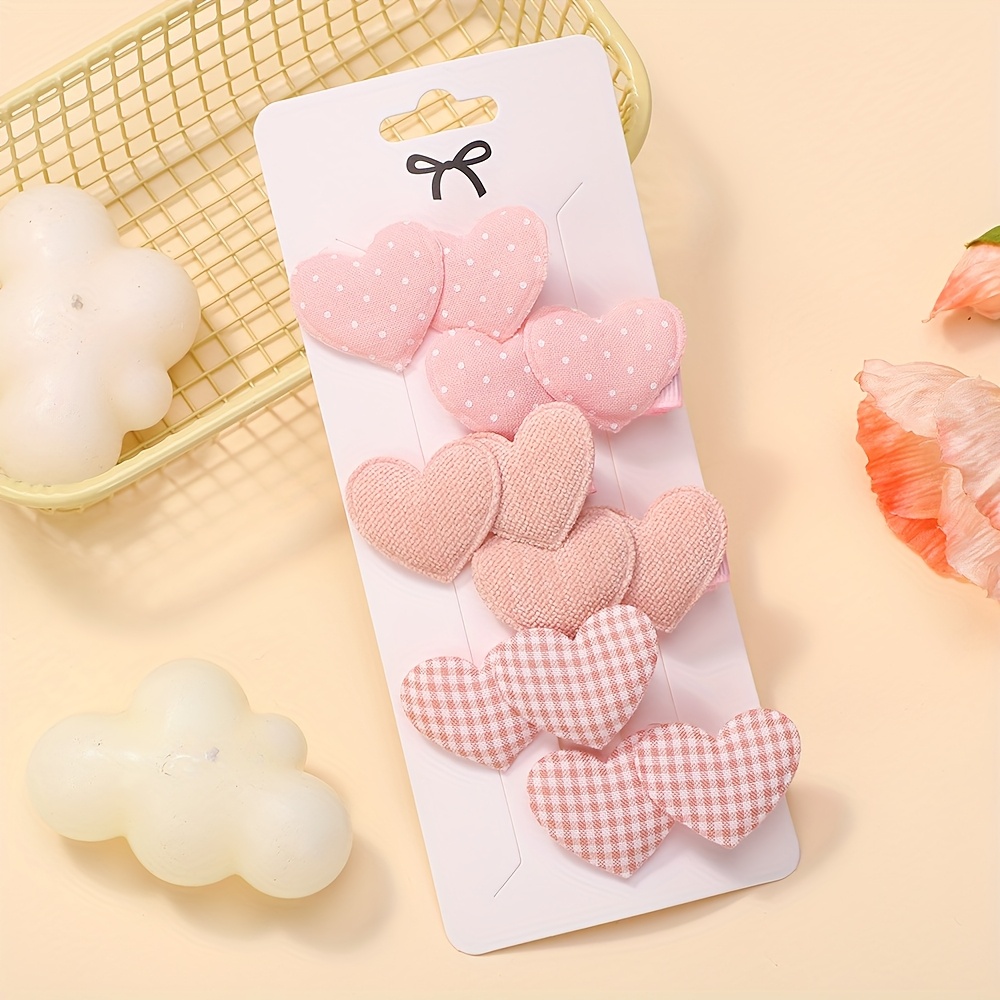 TEMU 6 Piezas de Horquillas de Moda de , Accesorios de Cabello Exclusivos para de San Valentín