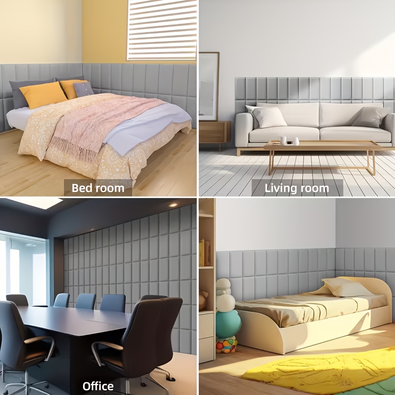 Self-Adhesive Thermal & -Resistant 3D Wall Panels, 12Mm Thick XPE Board - Peel And Stick Faux Leather Tiles for Easy Installation, Cozy Bedroom Headboard Padding, Modern Home Decor