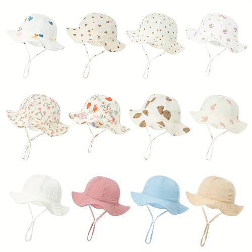 1pc baby cute soft fisherman hat sweat absorbing cap suitable for daily casual wear and outdoor use spring summer new bucket hat multi