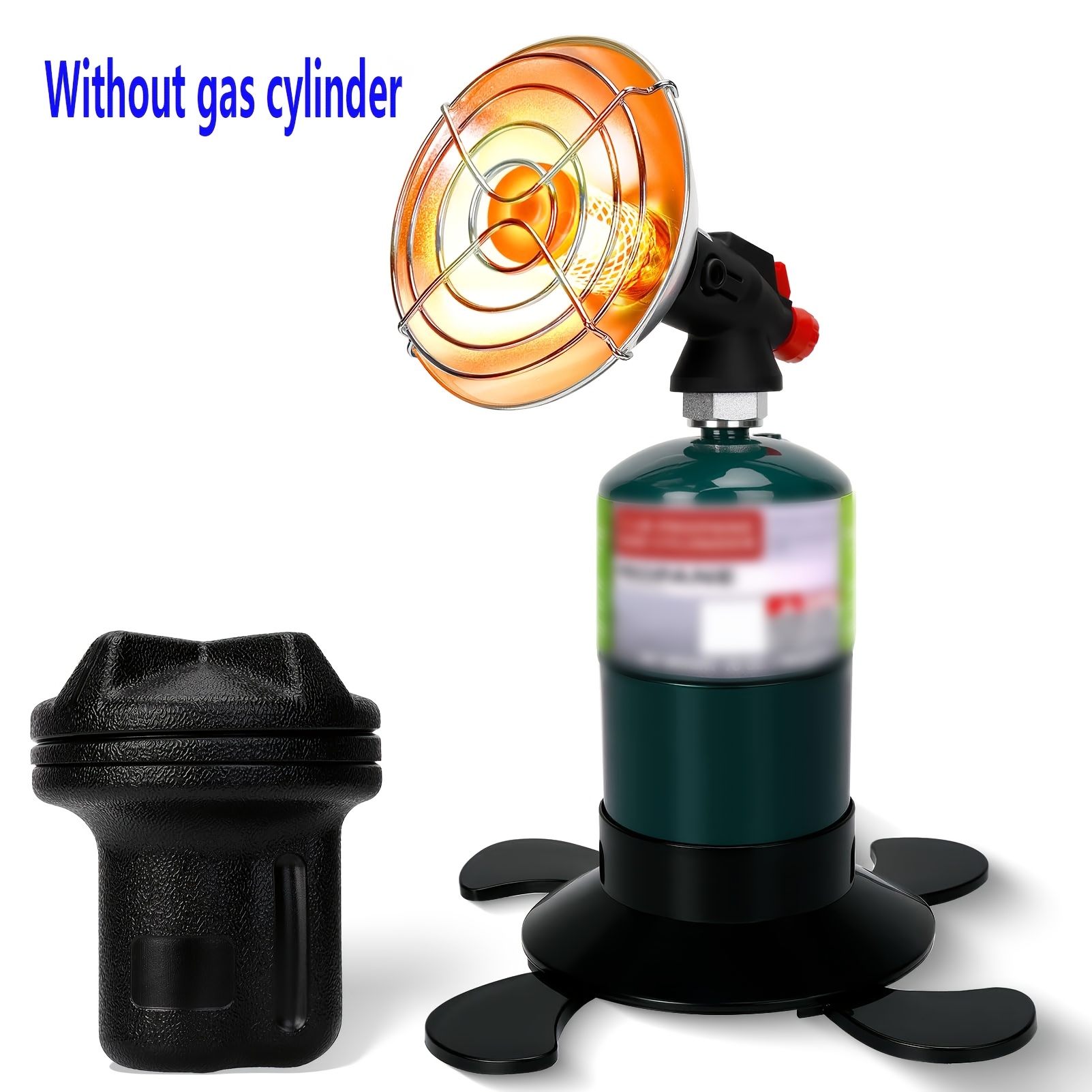 TEMU Portable Propane Heater For Camping, Outdoor Small Space Patio Garage Heater, Self-igniting Cordless Heater, Foldable Gas Tank Holder, Suitable