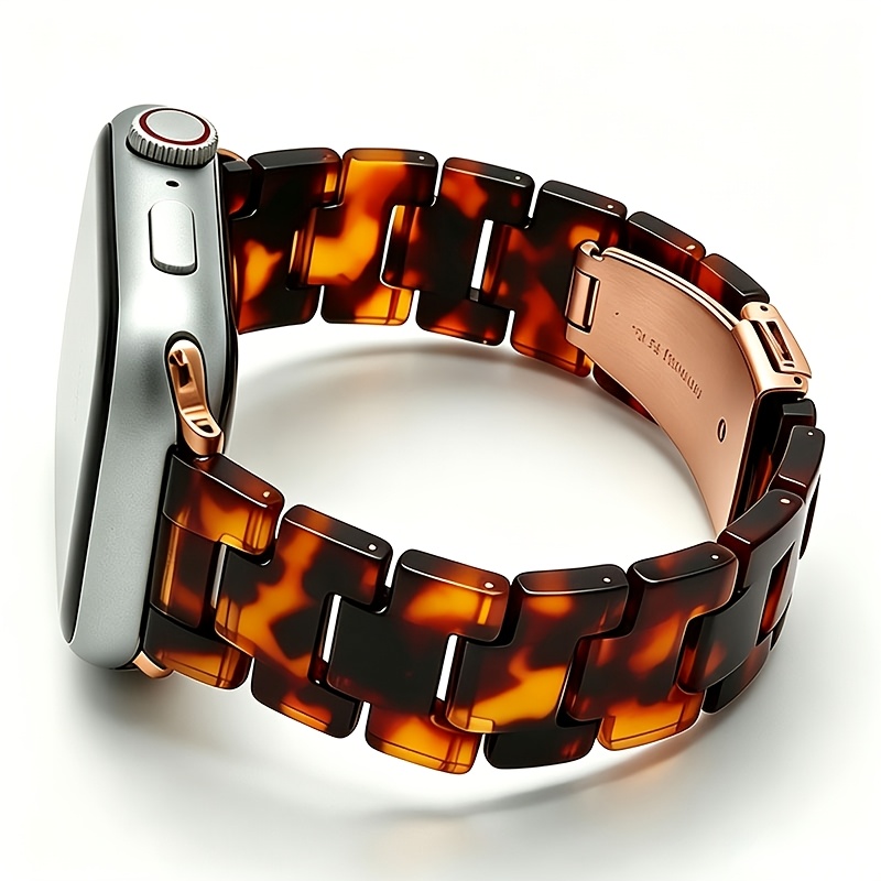 TEMU Bracelet de montre ajustable et léger en résine compatible avec Apple 38 mm 40 mm 41 mm 42 mm 49 mm 46 mm 45 mm, facile à boucler, compatible